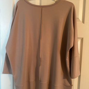 Soft Beige/ Rose Gold Athleisure Top